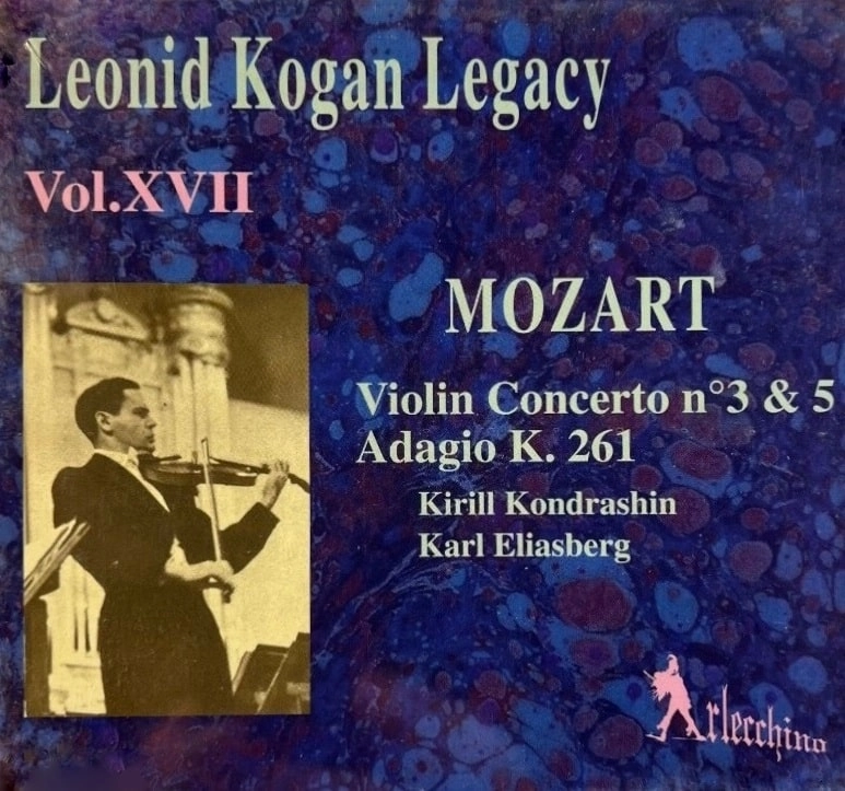 LEONID KOGAN / レオニード・コーガン / MOZART:VIOLIN CONCERTOS NOS.3&5