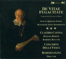 CLAUDIO CAVINA / クラウディオ・カヴィーナ / DE VITAE FUGACITATE;LAMENTOS/CANTATAS