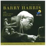 BARRY HARRIS / バリー・ハリス / POST MASTER CLASS CONCERT