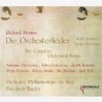 FRIEDRICH HAIDER / フリードリヒ・ハイダー / R.STRAUSS: DIE ORCHESTERLIEDER