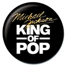 MICHAEL JACKSON / マイケル・ジャクソン / KING OF POP 25MM BADGE