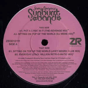 SUNBURST BAND / サンバースト・バンド / SITTING ON TOP OF THE WORLD EP