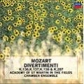 ACADEMY OF ST MARTIN IN THE FIELDS CHAMBER ENSEMBLE / アカデミー室内アンサンブル / モーツァルト：ディヴェルティメント集