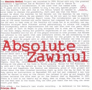 ABSOLUTE ENSEMBLE / ABSOLUTE ZAWINUL
