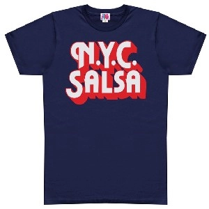 NYC SALSA / T-SHIRT NAVY M