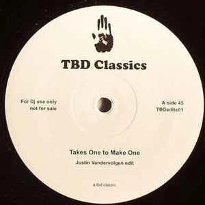 JUSTIN VAN DER VOLGEN / ジャスティン・ヴァンダーヴォルゲン / TAKES ONE TO MAKE ONE/I LOVE YOU
