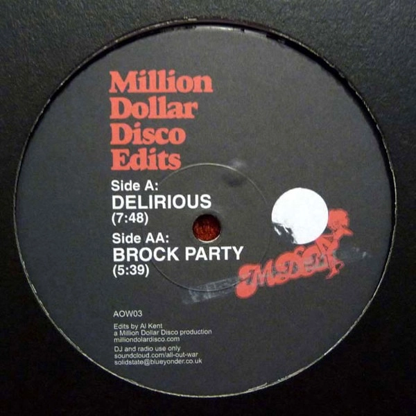 MILLION DOLLAR DISCO EDITS / DELIRIOUS