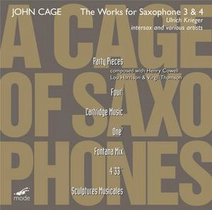 JOHN CAGE / ジョン・ケージ / CAGE OF SAXOPHONES 3 & 4