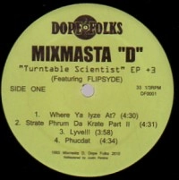 MIXMASTA D / TURNTABLE SCIENTIST EP＋3