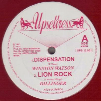 WINSTON WATSON / DISPENSATION (REISSUE RED VINYL)