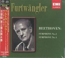 WILHELM FURTWANGLER / ヴィルヘルム・フルトヴェングラー / ベートーヴェン：交響曲第２番＆第４番