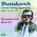 SHOSTAKOVICH QUARTET / ショスタコーヴィチ弦楽四重奏団  / SHOSTAKOVICH:GREAT STRING QUARTETS NO.4,8