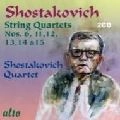 SHOSTAKOVICH QUARTET / ショスタコーヴィチ弦楽四重奏団  / "SHOSTAKOVICH: STRING QUARTETS NO.6,11,15,12"