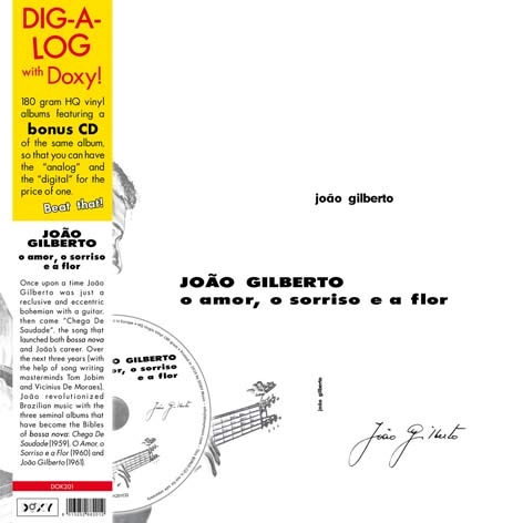 JOAO GILBERTO / ジョアン・ジルベルト / O AMOR, O SORRISO E A FLOR (180G+CD)