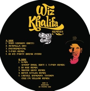 WIZ KHALIFA / ウィズ・カリファ / BLACK&YELLOW REMIXES