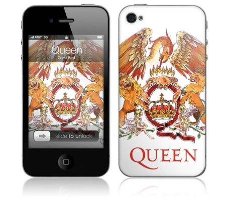 QUEEN / クイーン / CREST RED(iPhone 4/iPhone 4S用 : MUSIC SKIN) 
