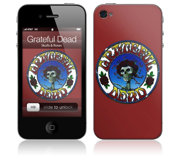 GRATEFUL DEAD / グレイトフル・デッド / SKULLS & ROSES(iPhone 4/iPhone 4S用 : MUSIC SKIN) 