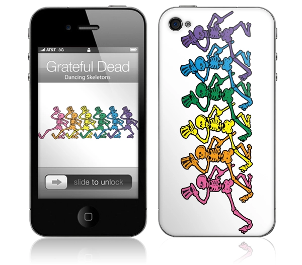 GRATEFUL DEAD / グレイトフル・デッド / DANCING SKELETONS(iPhone 4/iPhone 4S用 : MUSIC SKIN) 