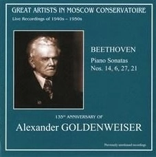 ALEXANDER GOLDENWEISER / アレクサンドル・ゴリデンヴェイゼル / BEETHOVEN:PIANO SONATAS NO.6,14,21,27