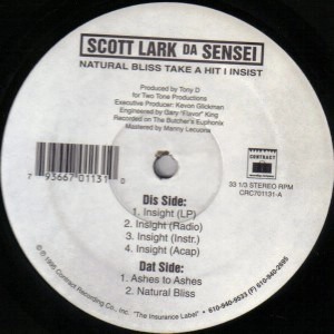 SCOTT LARK DA SENSEI / NATURAL BLISS TAKE HIT I INSIT