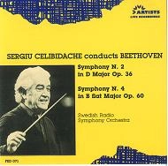 SERGIU CELIBIDACHE / セルジゥ・チェリビダッケ / BEETHOVEN:SYM.NO.2/4