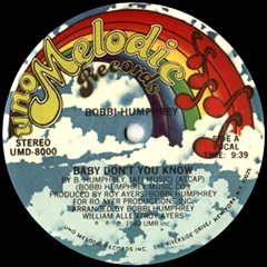 BOBBI HUMPHREY / ボビー・ハンフリー / BABY DON'T YOU KNOW + BABY DON'T YOU KNOW (INSTRUMENTAL)