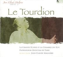 JEAN-CLAUD MALGOIRE / ジャン=クロード・マルゴワール / LE TOURDION