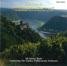ADRIAN BOULT / エイドリアン・ボールト / シューマン：交響曲第３番「ライン」・４番