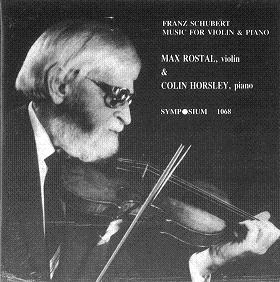 MAX ROSTAL / マックス・ロスタル / SCHUBERT:MUSIC FOR VIOLIN & PIANO