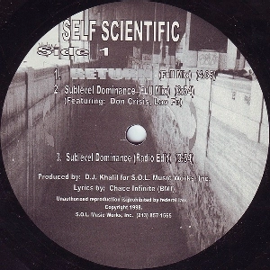 SELF SCIENTIFIC / セルフ・サイエンティフィック / RETURN / SUBLEVEL DOMINANCE