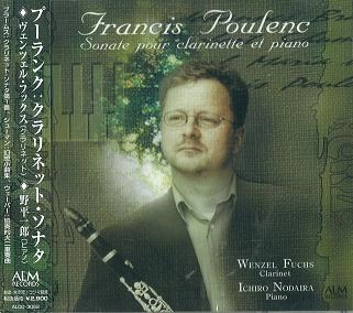 WENZEL FUCHS / ヴェンツェル・フックス / プーランク：クラリネット・ソナタ