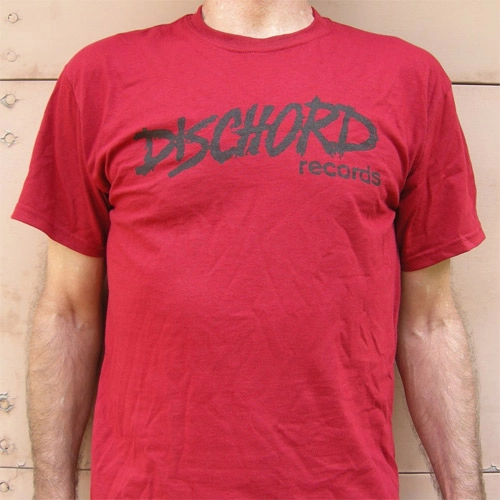 DISCHORD OFFICIAL GOODS / S/T-SHIRT/RED-BLA/OLD DISCHORD LOGO