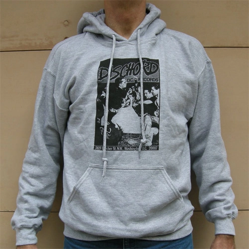 DISCHORD OFFICIAL GOODS / S/HOODED/GRE-BLA/1ST DISCHORD LOGO