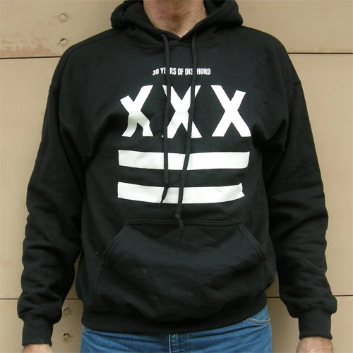 DISCHORD OFFICIAL GOODS / S/HOODED/BLA-WHI/XXX 30TH ANNIVERSARY