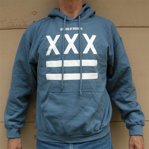 DISCHORD OFFICIAL GOODS / L/HOODED/BLU-WHI/XXX 30TH ANNIVERSARY