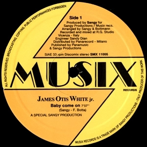 JAMES OTIS WHITE JR. / ジェームス・オーティス・ホワイト・ジュニア / BABY COME ON