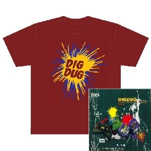 DIGDUG (MASS-HOLE&DJ SEROW) / ディグダグ / LOST　FOSTEX　MTR　+TシャツBURGUNDY　L