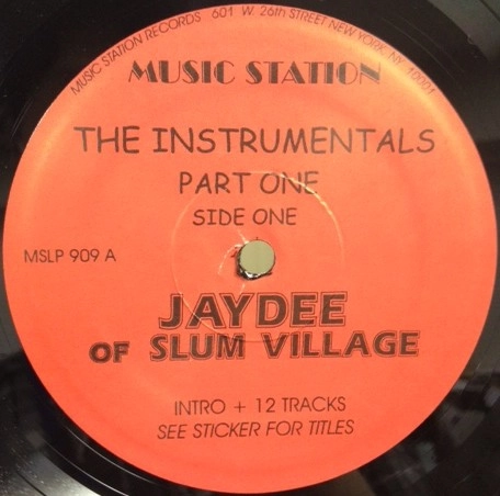 J DILLA aka JAY DEE / INSTRUMENTALS PART ONE
