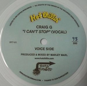 CRAIG G & MARLEY MARL / I CAN'T STOP(CLEAR VINYL)