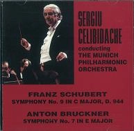 SERGIU CELIBIDACHE / セルジゥ・チェリビダッケ / SCHUBERT:SYM9/BRUCKNER:SYM7