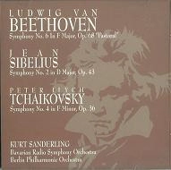 KURT SANDERLING / クルト・ザンデルリンク / BEETHOVEN:SYM6/SIBELIUS:SYM2/TCHAIKOVSKY:SYM4