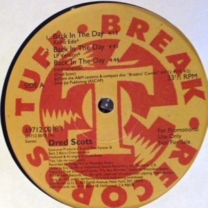 DRED SCOTT / ドレッド・スコット / BACK IN THE DAY / CAN'T HOLD IT BACK