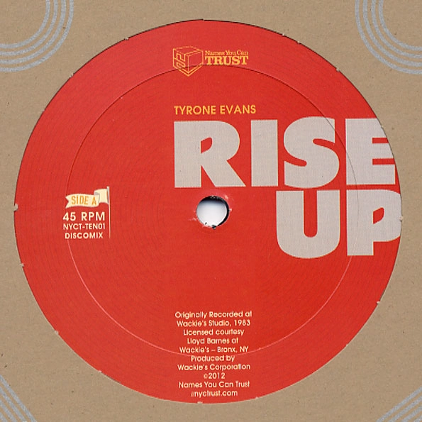 TYRONE EVANS / タイロン・エヴァンス / RISE UP