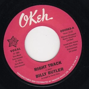 BILLY BUTLER (CHICAGO SOUL) / ビリー・バトラー / "RIGHT TRACK + RIGHT TRACK (INST.) (7"") "