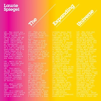 LAURIE SPIEGEL / ローリー・シュピーゲル / EXPANDING UNIVERSE (2CD)