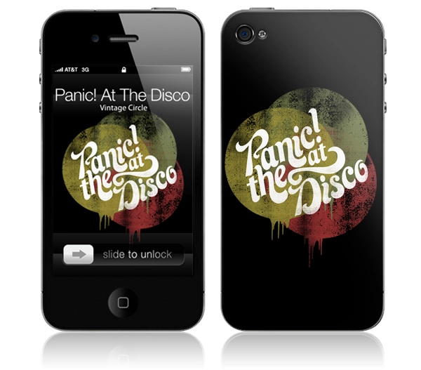 PANIC! AT THE DISCO / パニック! アット・ザ・ディスコ / VINTAGE CIRCLE(iPhone 4(16/32GB)用 : MUSIC SKIN) 