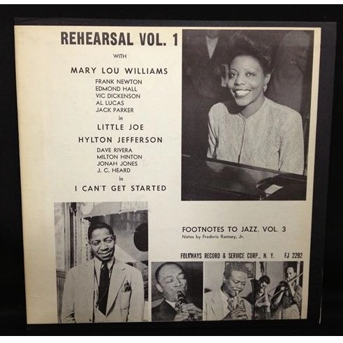 MARY LOU WILLIAMS / メアリー・ルー・ウィリアムス / REHEARSAL VOL.1