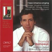 THOMAS HAMPSON / トーマス・ハンプソン / I HEAR AMERICA SINGING