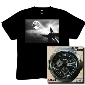 Mr.PUG from MONJU / Ｐ－ＳＨＯＣＫ　＋ＴシャツＭ