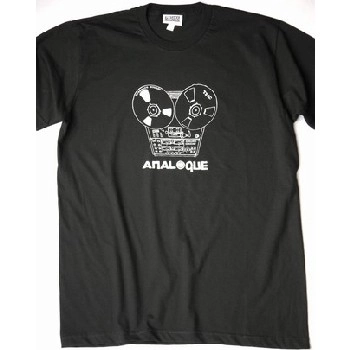 PRESSURE SOUNDS T-SHIRTS / TEAC (WHITE ON BLACK) (M)